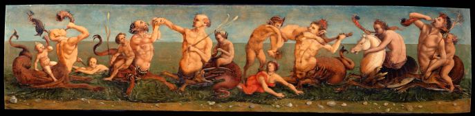 Piero_di_Cosimo,_Tritons_and_Nereids,_Oil_on_Panel,_37_x158_cm,_Milano,_Altomani_collection